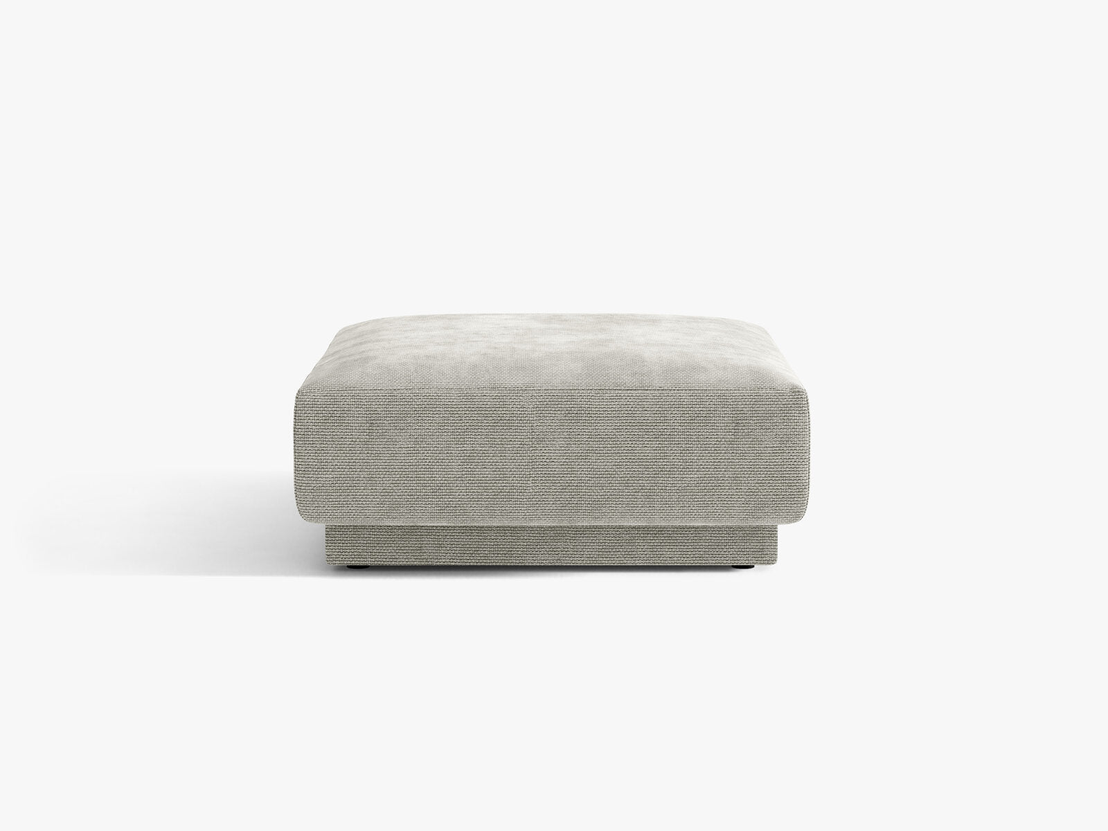 Micadoni Hocker Miley 1-Sitzer Chenille Haga Hellgrau