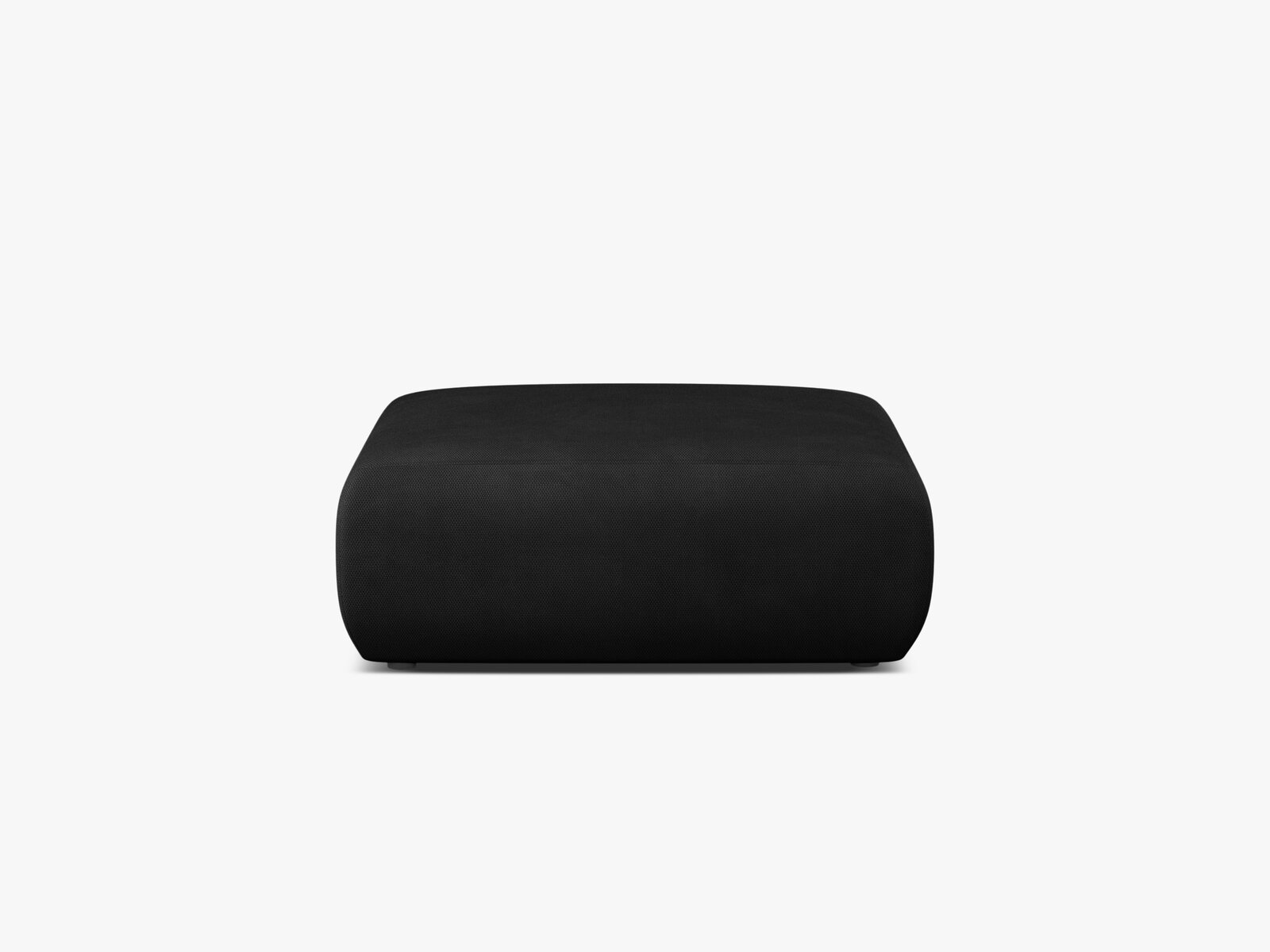 Micadoni Hocker Molino Large Strukturierter Stoff Rebel Schwarz