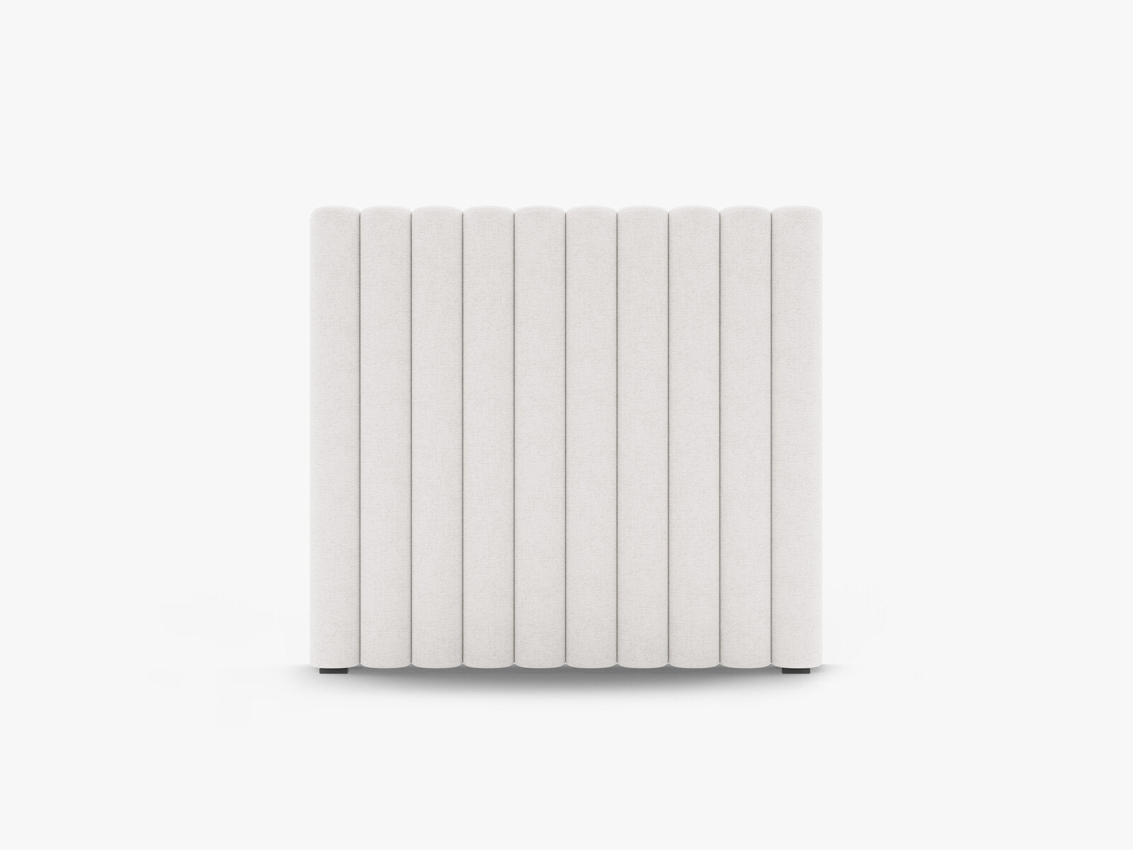 Micadoni Mistero Samtiger Kopfteil 80 cm Strukturierter Stoff Moly Helles Beige 100x95