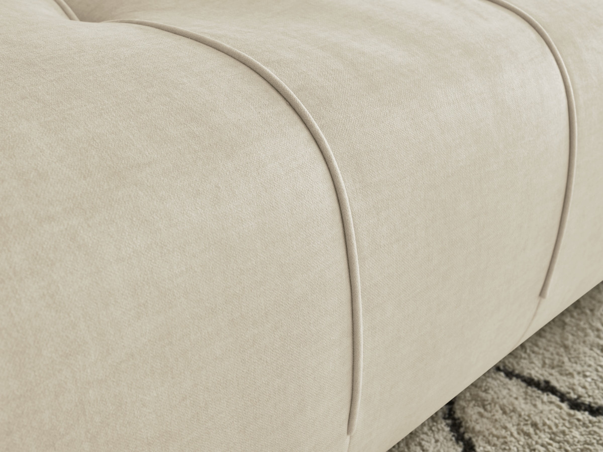 Bobochic Arsene Sofa 4-Sitzer Samt Beige