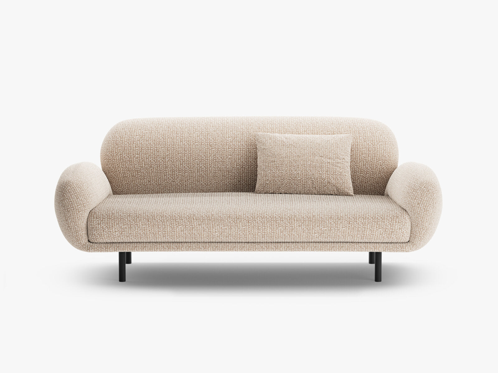 Micadoni Sofa Poppy 2-Sitzer große Version Chenille Silencio Sand