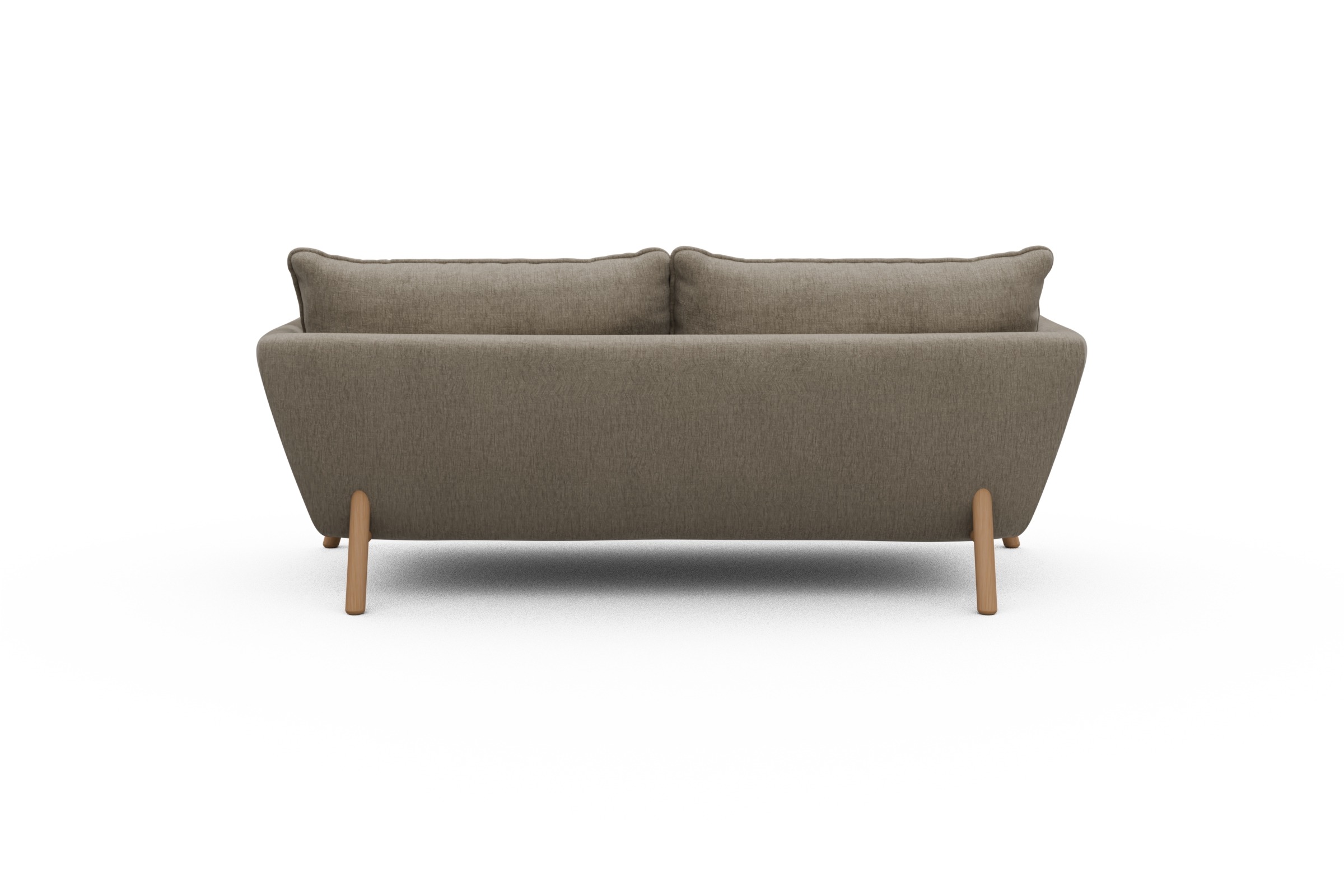 Sofa Emil PREMIUM 2-Sitzer Beinfarbe Eiche Natur Smooth-Beige
