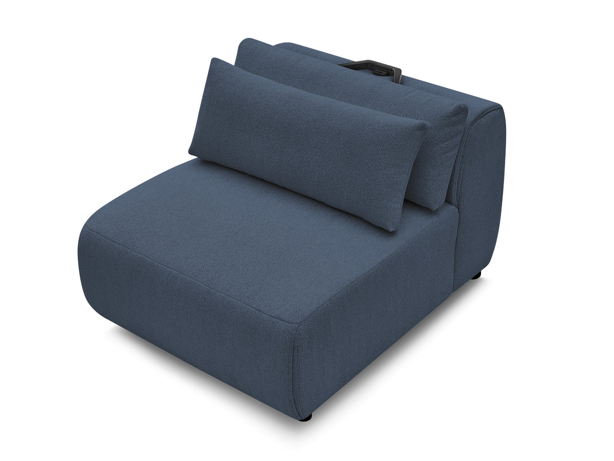 Bobochic Jana Sofamodul 1-Sitzer Melange-Stoff Blau