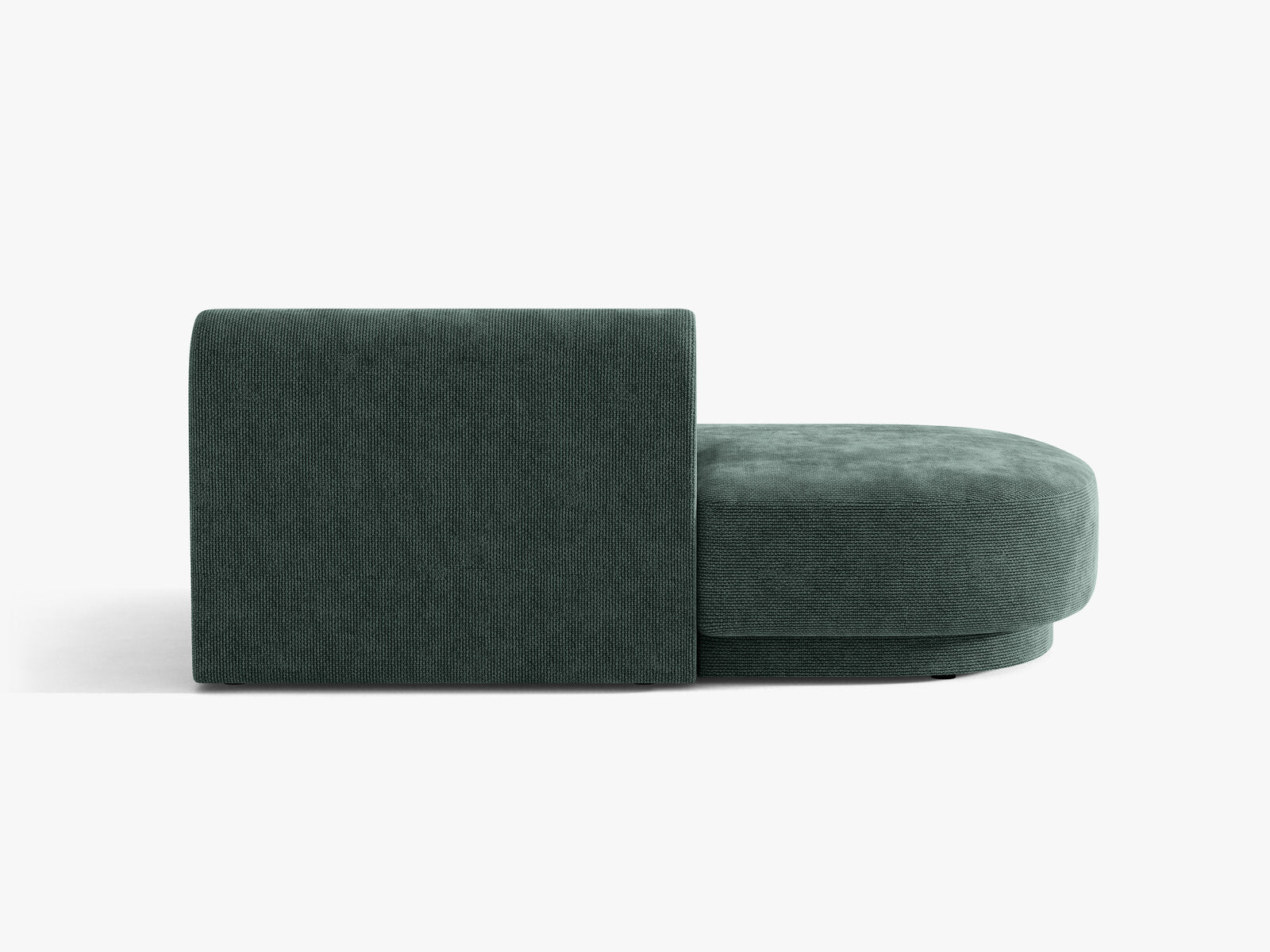 Micadoni 2-Sitzer Sitzmodul offen Miley Links Chenille Haga Petrol
