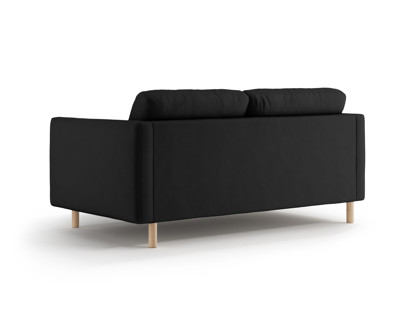 Micadoni Sofa Eden 2-Sitzer Samt Schwarz