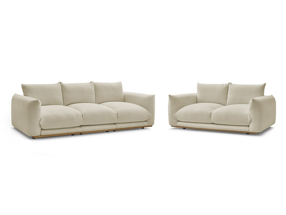Bouclé-Stoff · Beige