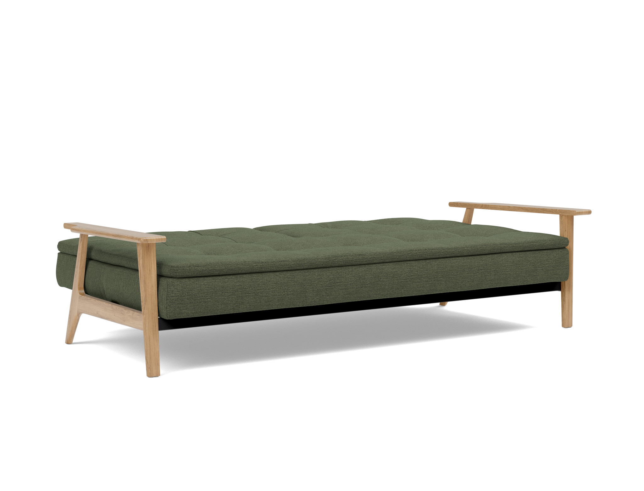 Schlafsofa Dublexo Frej Strukturierter Stoff Taura 353-Forest