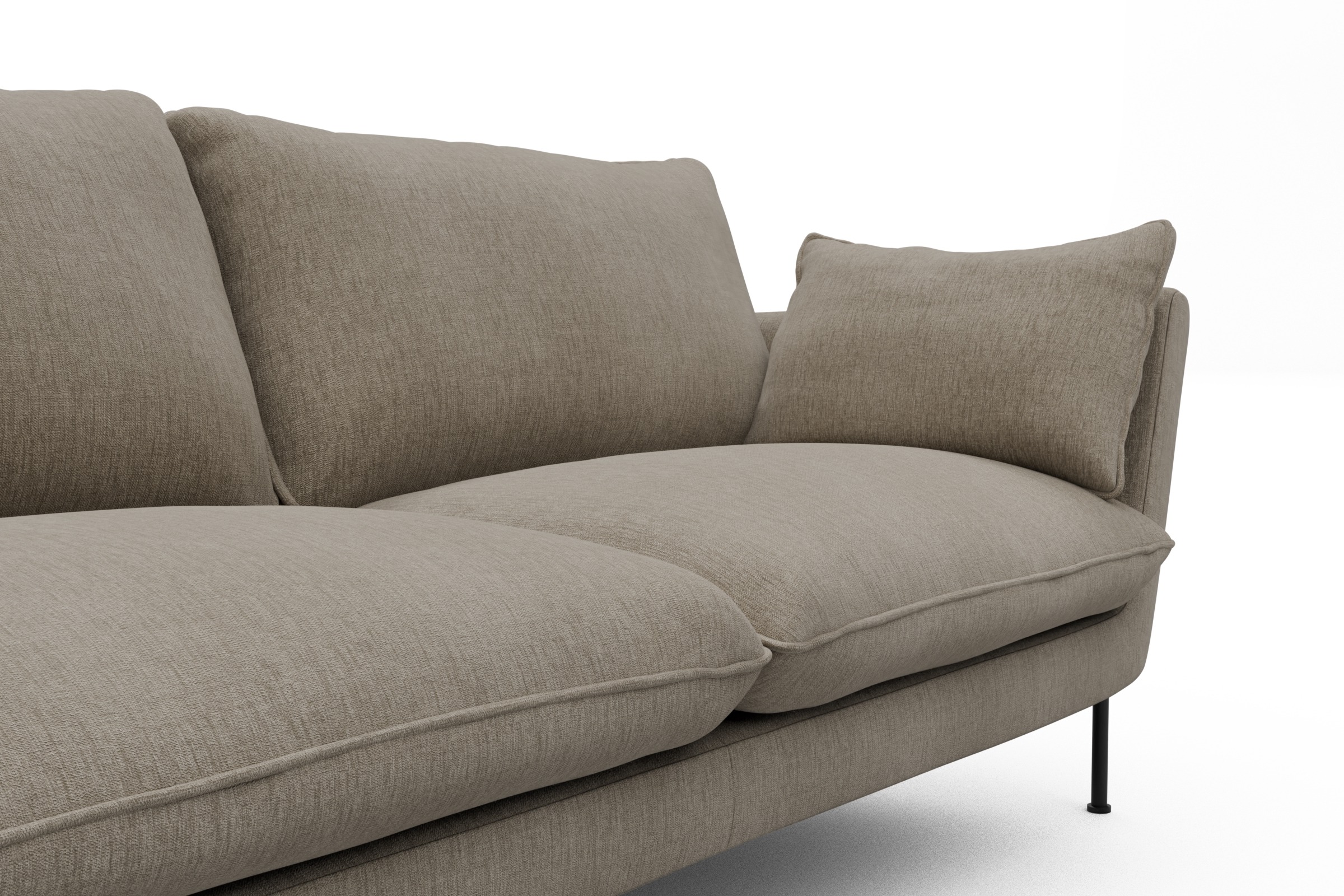 Sofa Anton 3-Sitzer Smooth-Beige