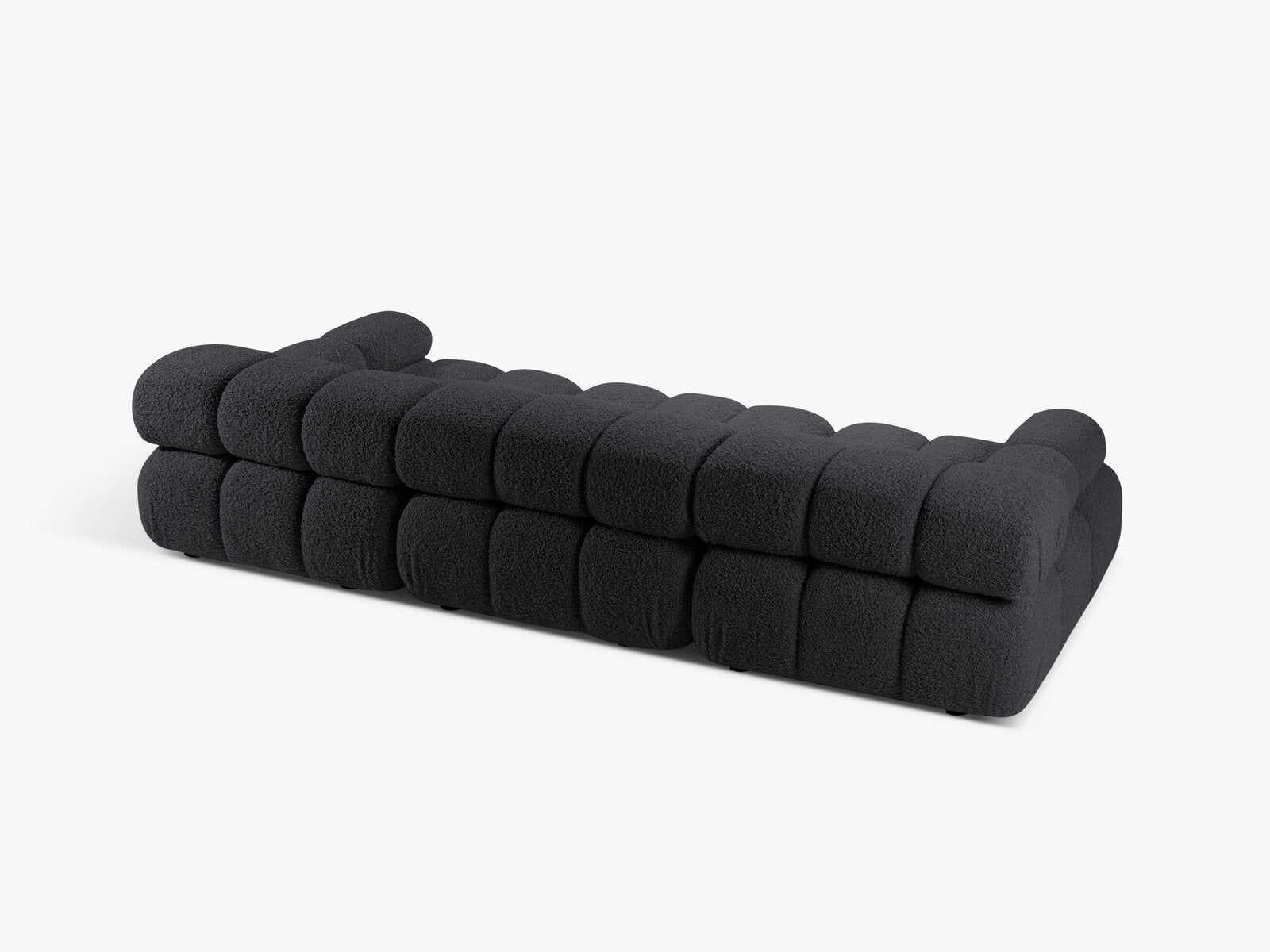 Micadoni Modulares Sofa Bellis 3-Sitzer Boucle Rolf Graphit