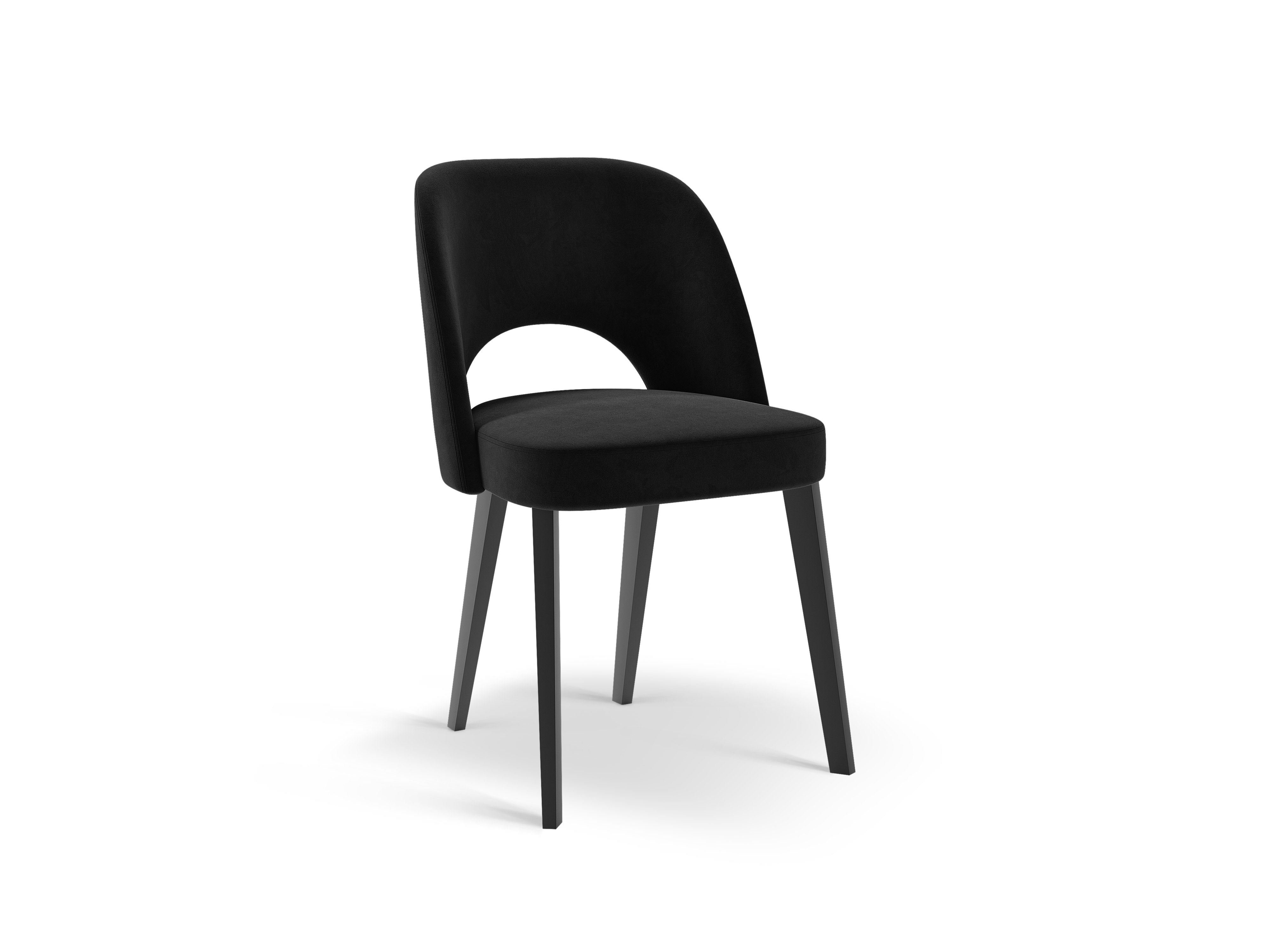 Micadoni Stuhl Bowe Samt Magic Velvet Schwarz