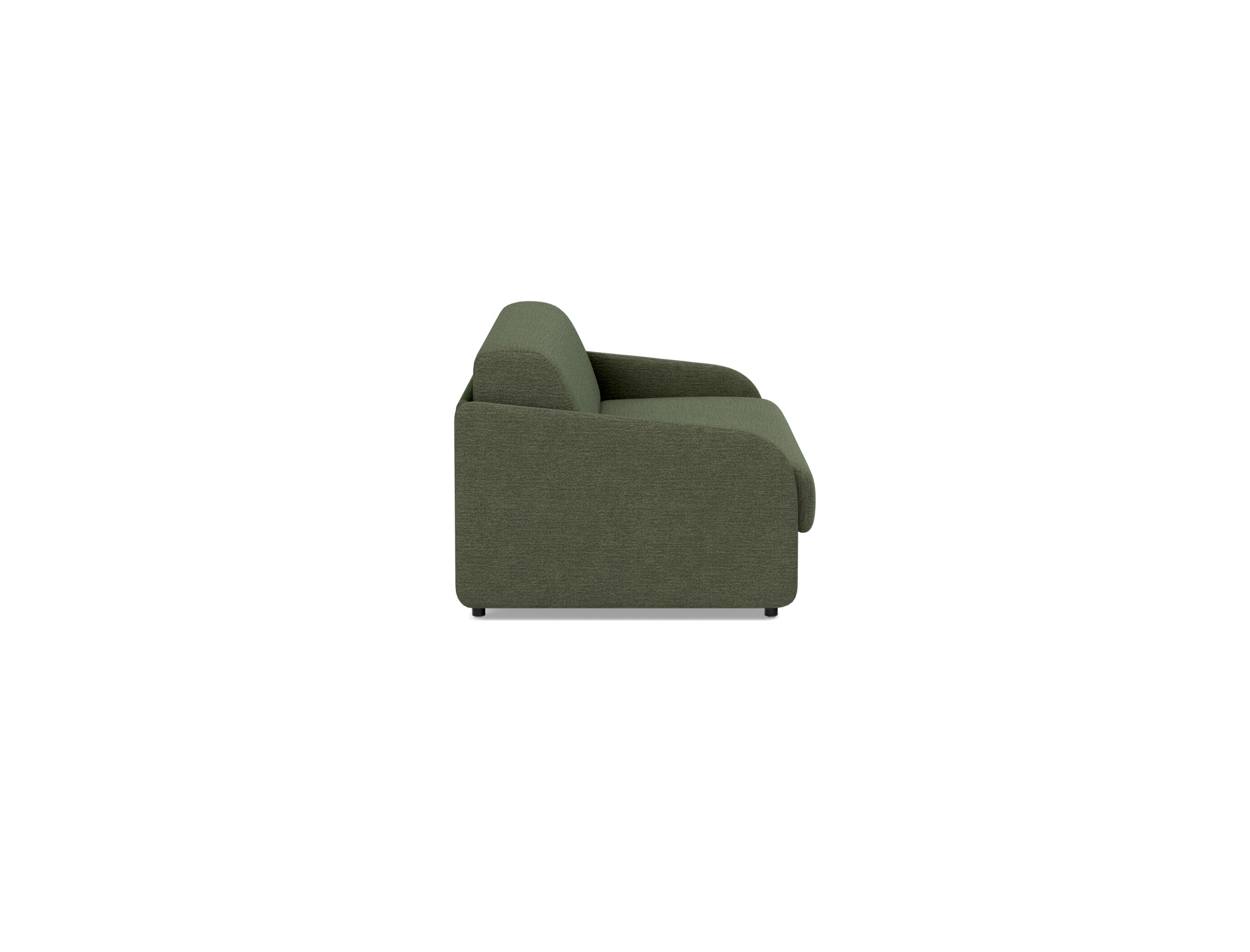 Schlafsofa Eivor mit Taschenfederkernmatratze 160 Strukturierter Stoff Taura 353-Forest
