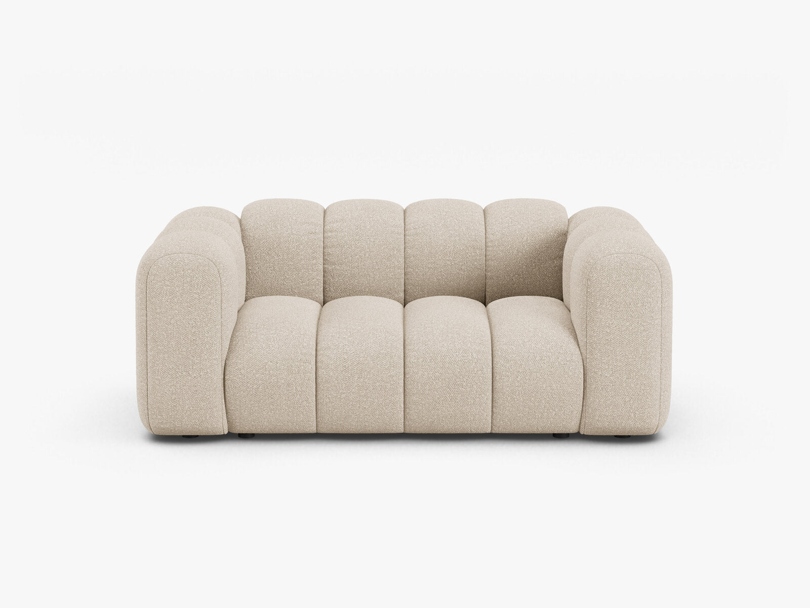 Micadoni Sofa Lupine 2-Sitzer kleine Version Boucle Baloo Beige