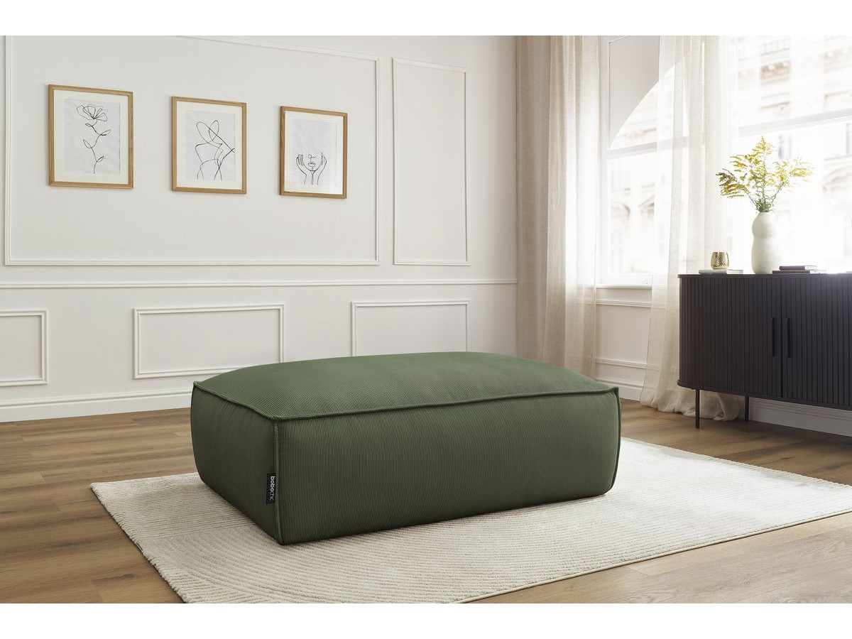 Bobochic Boheme Pouf Cordsamt Grün
