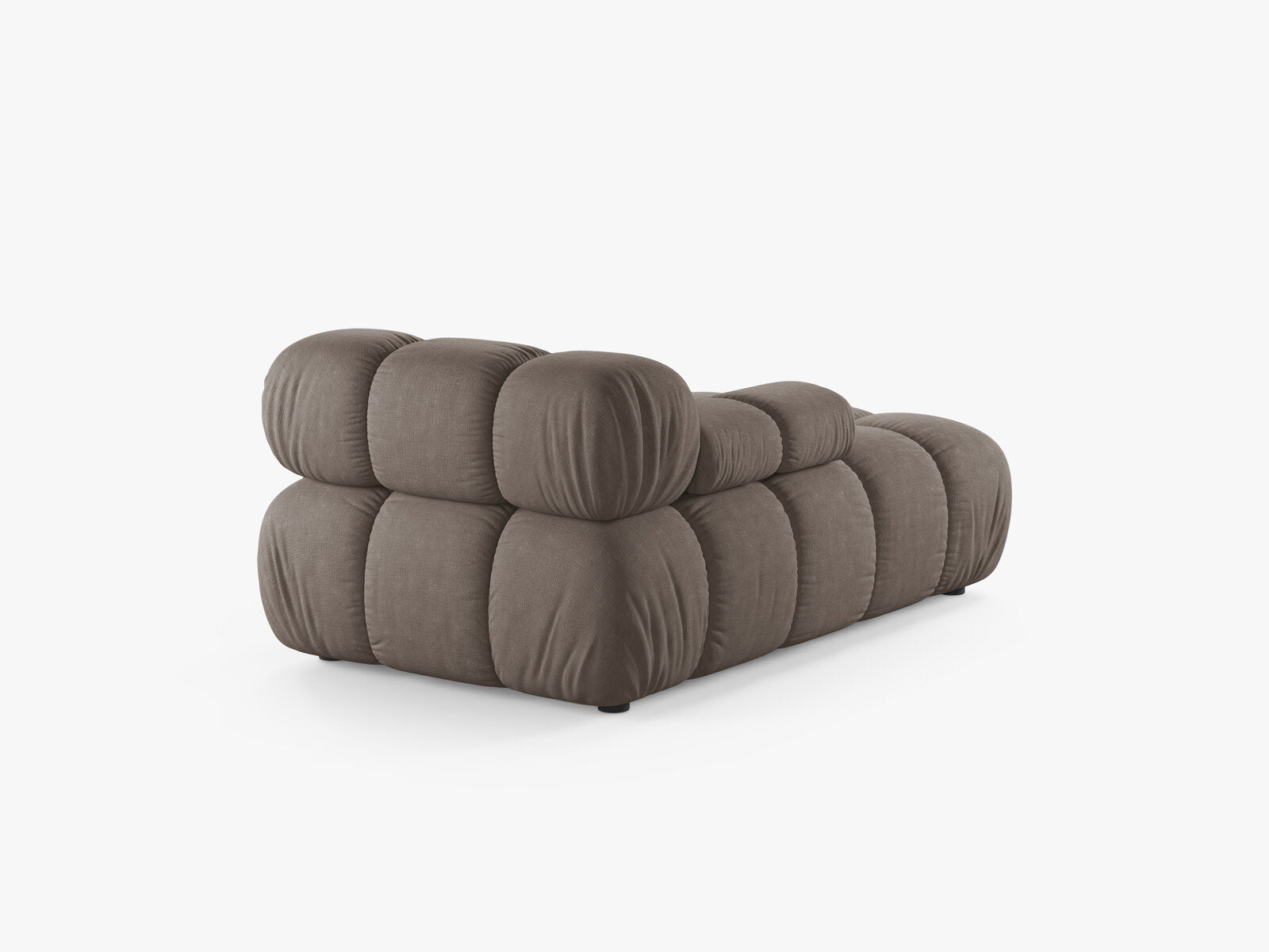 Micadoni Recamiere Bellis Links Strukturierter Stoff Liberty Cappuccino