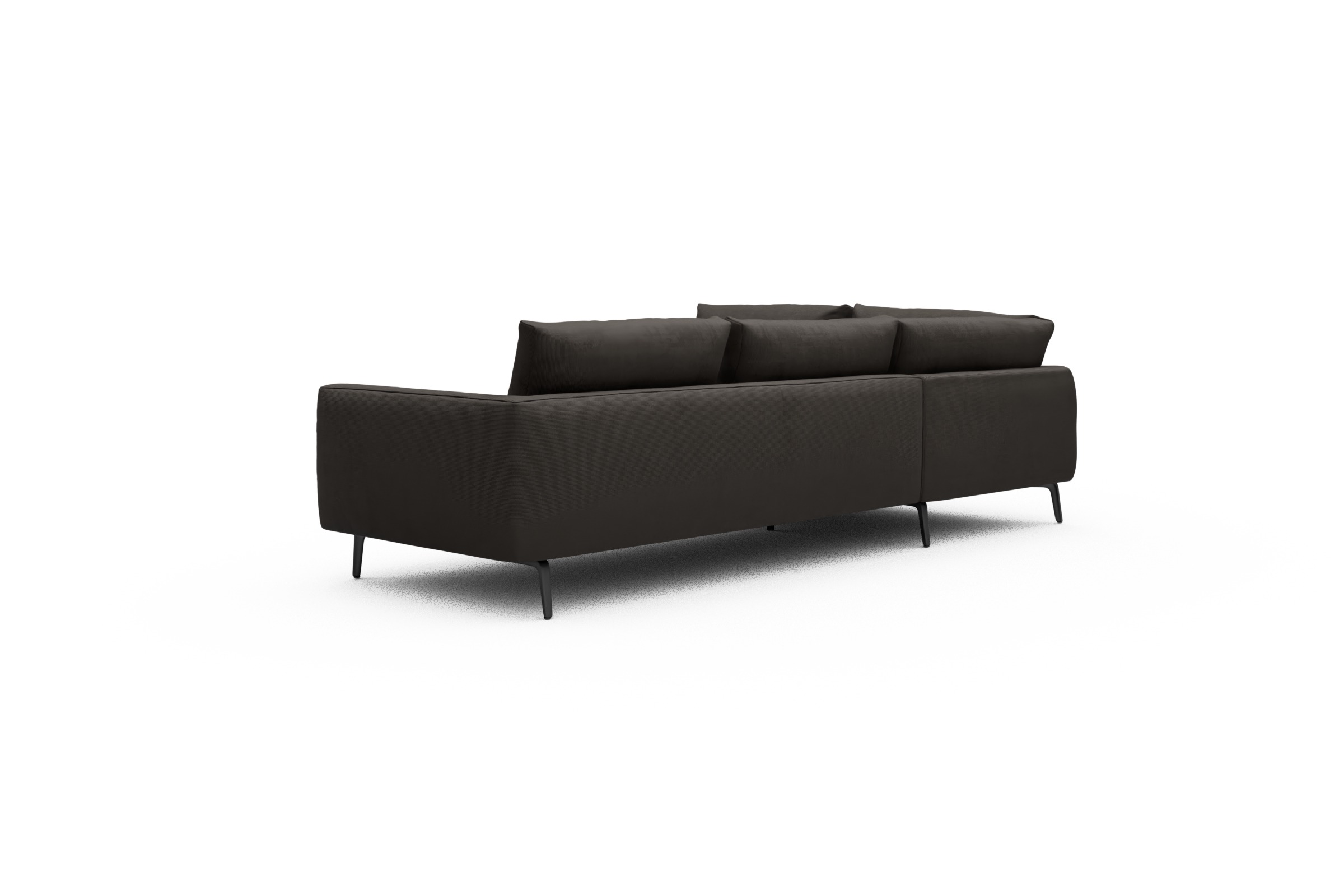 Ecksofa Karl Relax-Ecke links mit 2,5-Sitzer Cordufine-Taupe