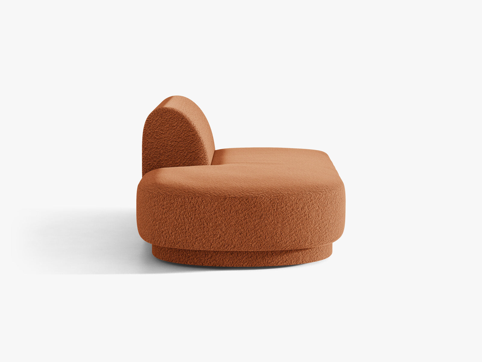 Micadoni 2-Sitzer Sitzmodul offen Miley Boucle Baloo Terrakotta Links