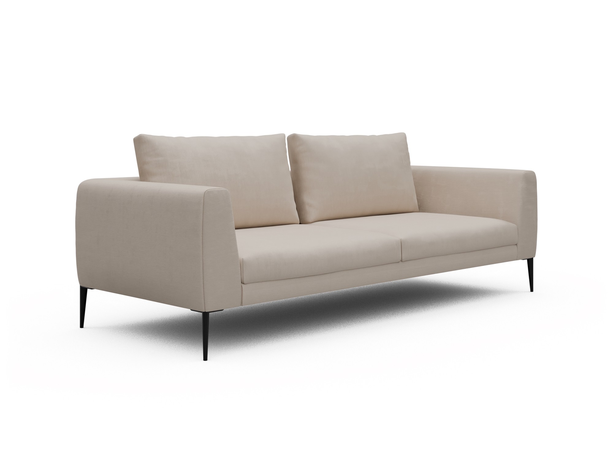 Skandi Home Sofa Paul 3-Sitzer Cordufine-Off-White moebelfaktor