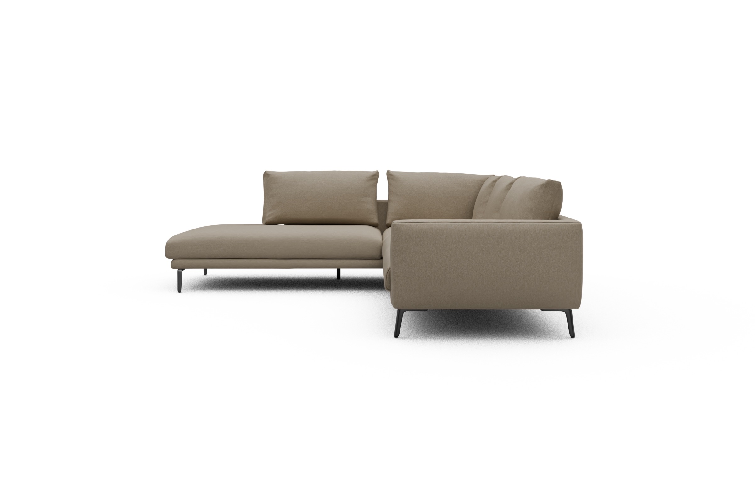 Ecksofa Karl Relax-Ecke links mit 2,5-Sitzer Satya-Natural