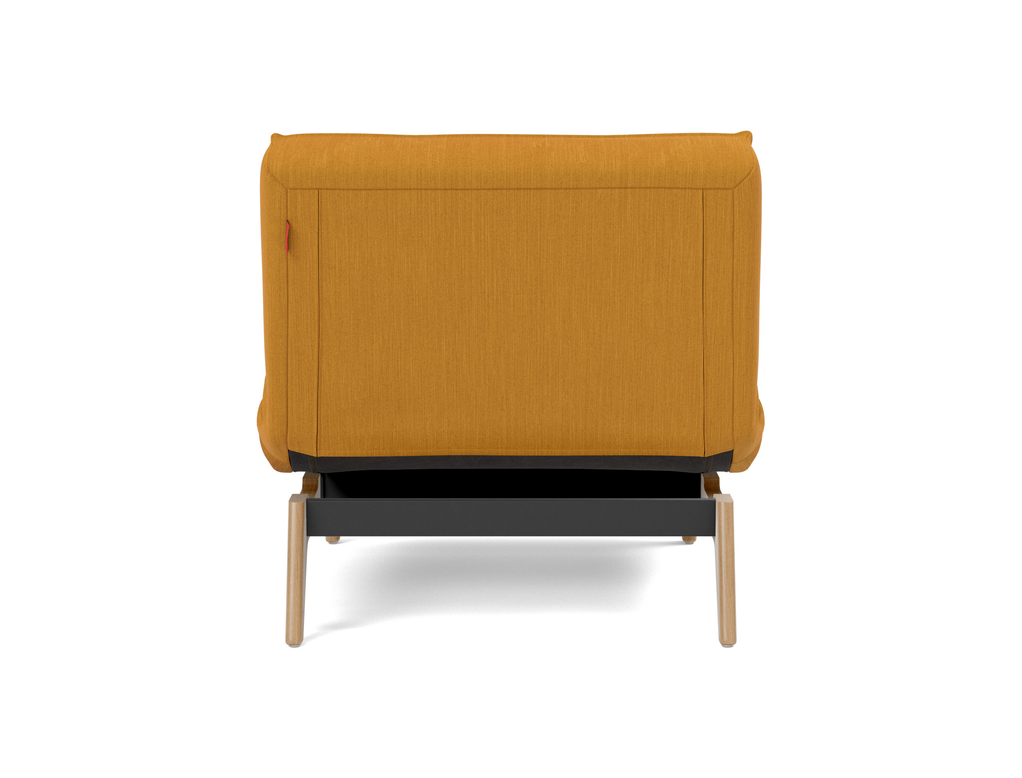 Sessel Splitback Flachgewebe Elegance 507-Burned-Curry Beine Eiche