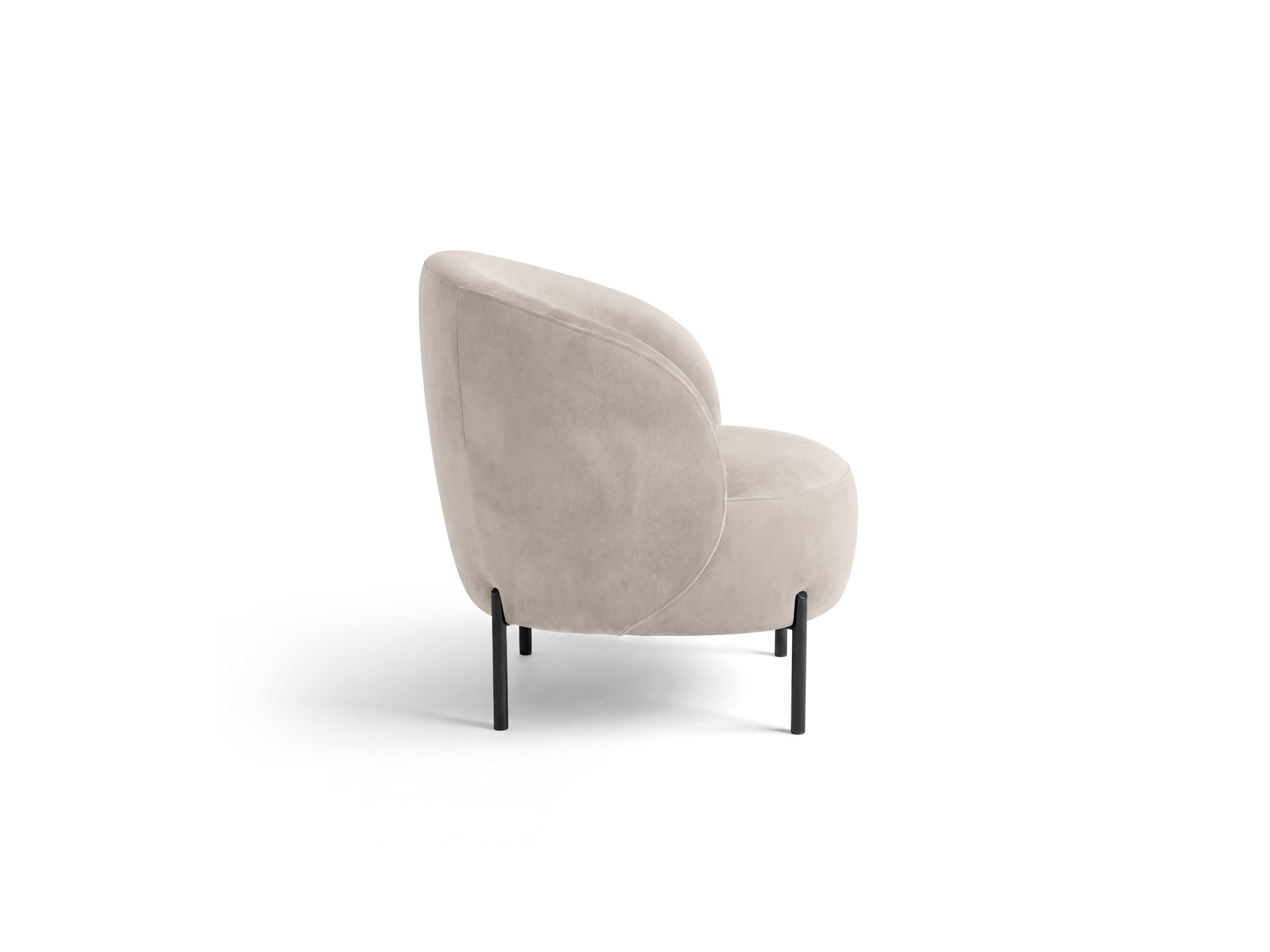 Micadoni Amalta Armsessel Samt Salvador Beige