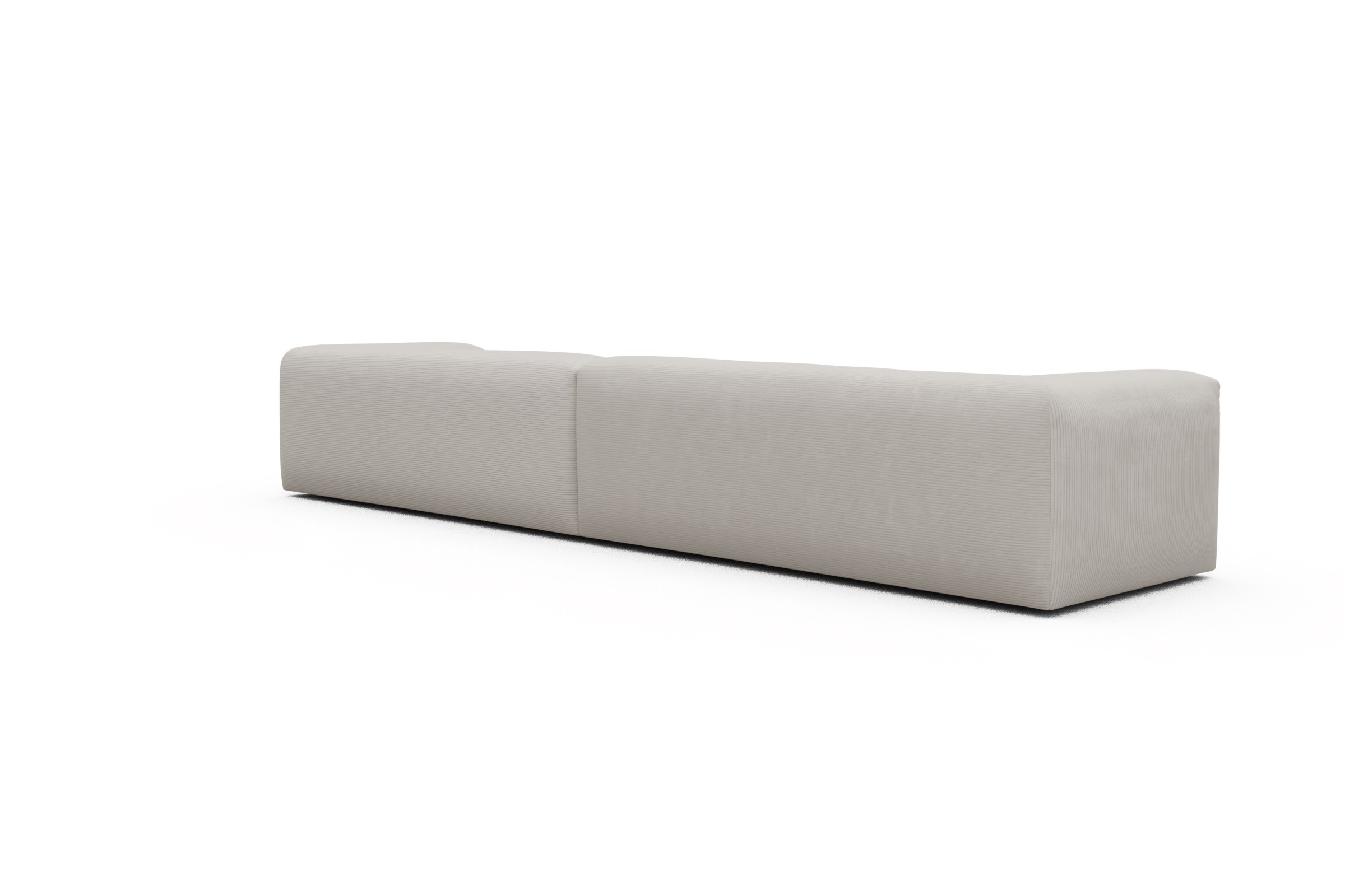 Modulares XXL Sofa Fred 5-Sitzer Kord Corduroy 594-Ivory