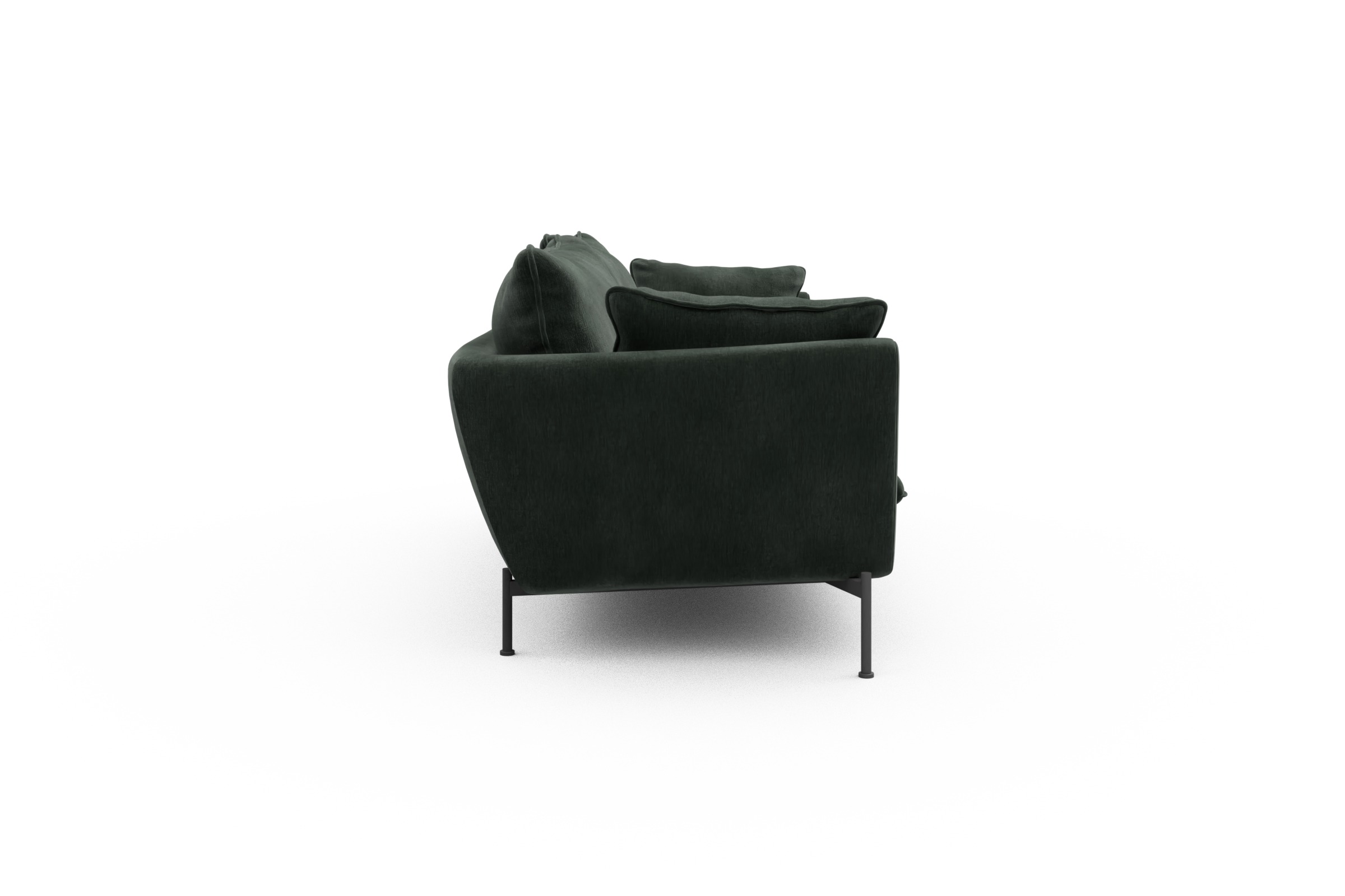 Sofa Anton PREMIUM 3-Sitzer Smooth-Laurel-Green
