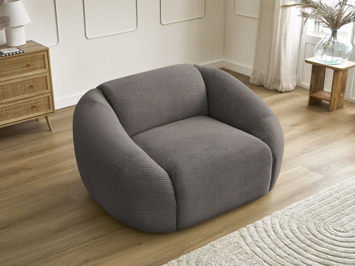 Bobochic Tina Sessel Cordsamt Taupe