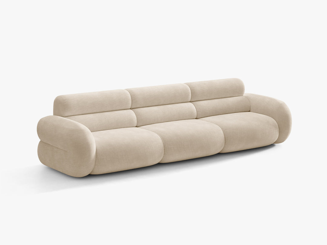 Micadoni Neo Modulares Sofa 4-Sitzer Chenille Golden Helles Beige