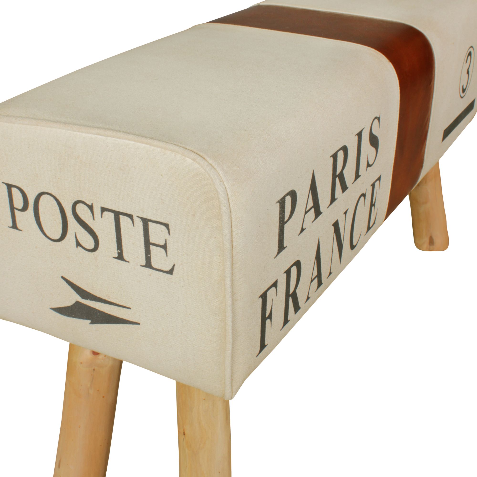 Sitzbank Dalvik Stoff Braun 91 × 30 × 51 cm