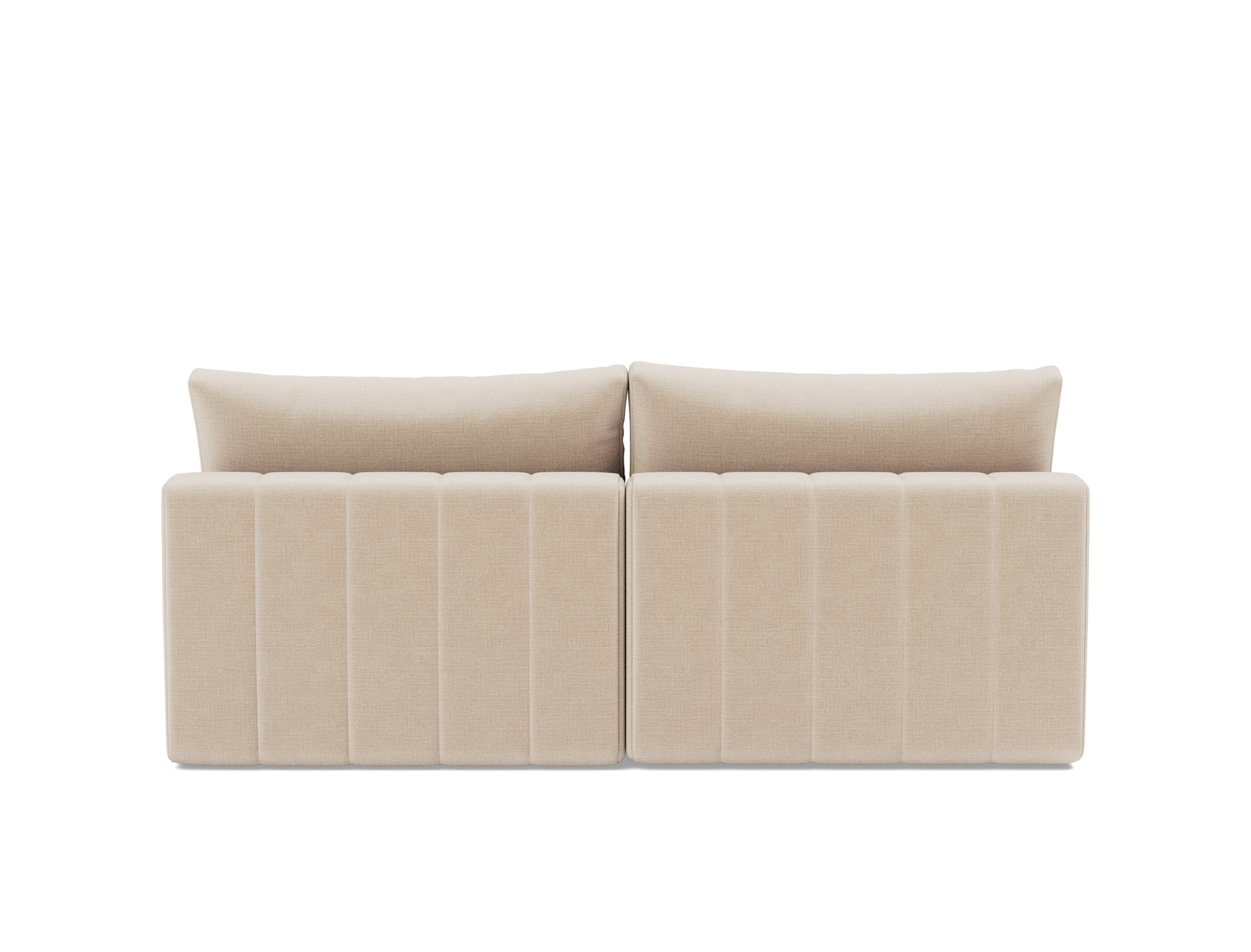 Schlafsofa Akello mit Chaiselongue Chenille Esina 410-Almond-Beige