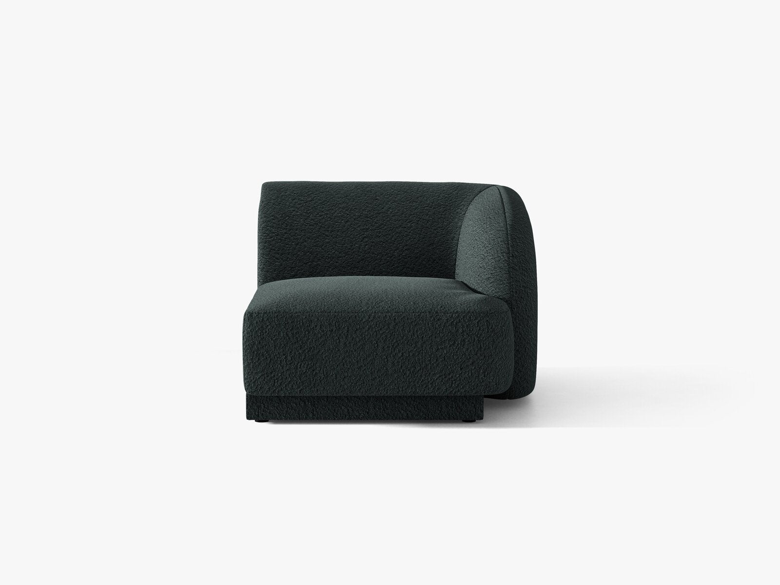 Micadoni Eckmodul Miley 1-Sitzer Rechts Boucle Baloo Schwarz