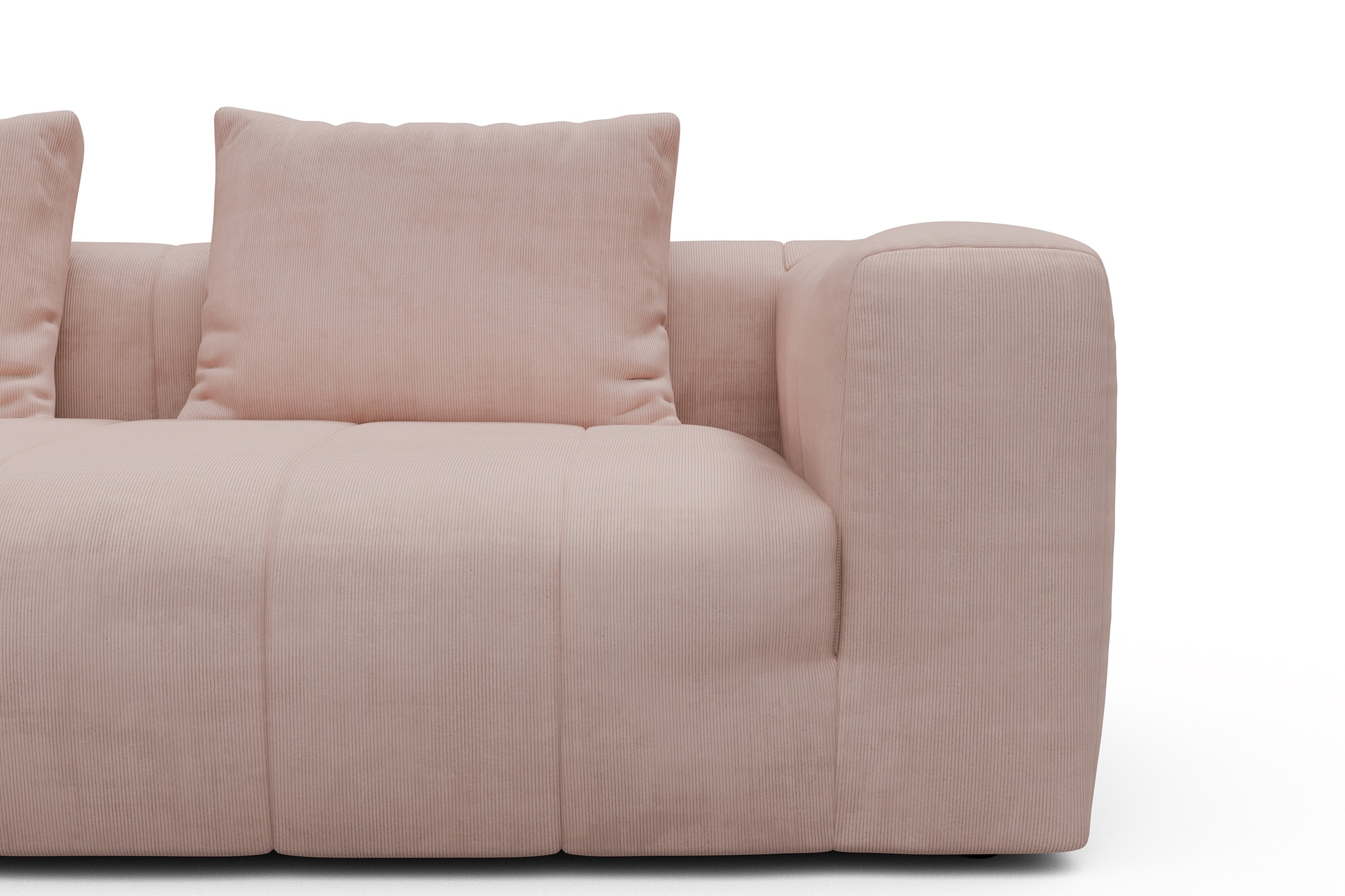 Sofa Hugo 3-Sitzer Cordufine-Blush