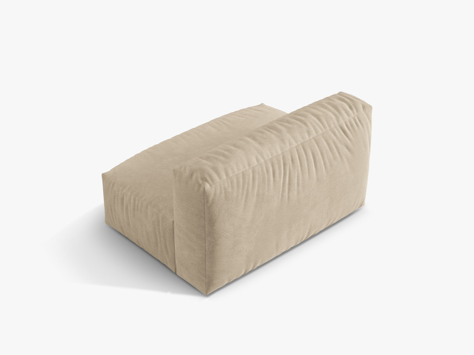 Micadoni Modul Martina 1-Sitzer Groß Samt Vogue Helles Beige