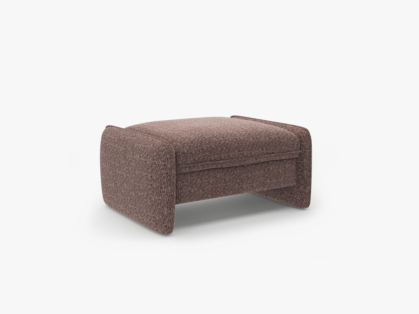 Micadoni Georgia Pouf Chenille Silencio Braun
