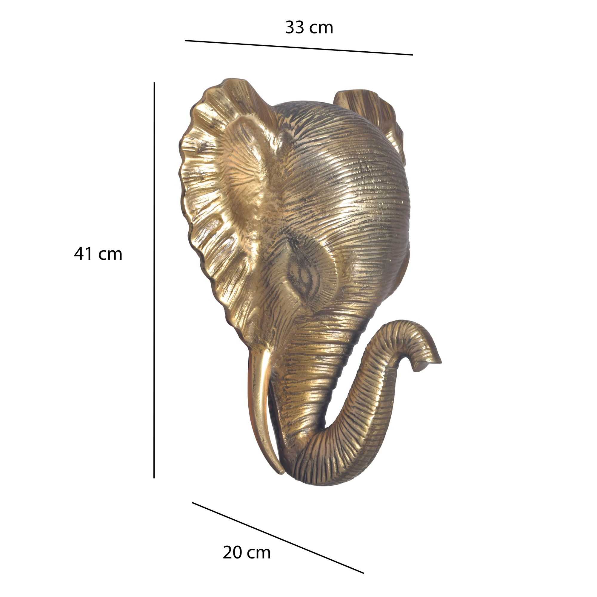 Wandobjekt Hylkje Aluminium Gold 33 × 20 × 41 cm