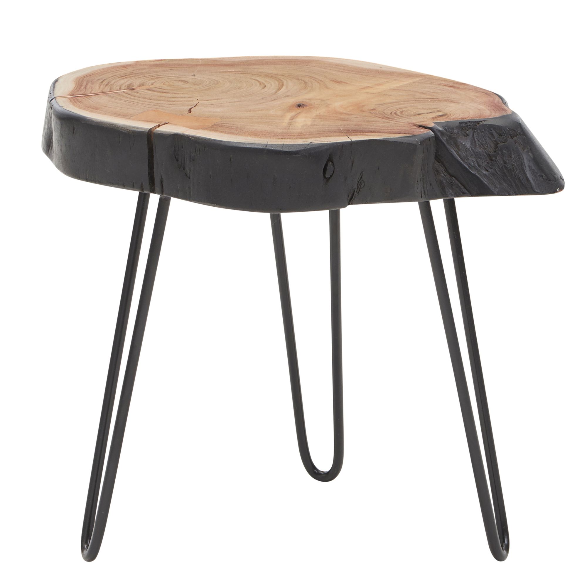Beistelltisch Haganes Akazie Massivholz Braun 40 × 32 × 40 cm
