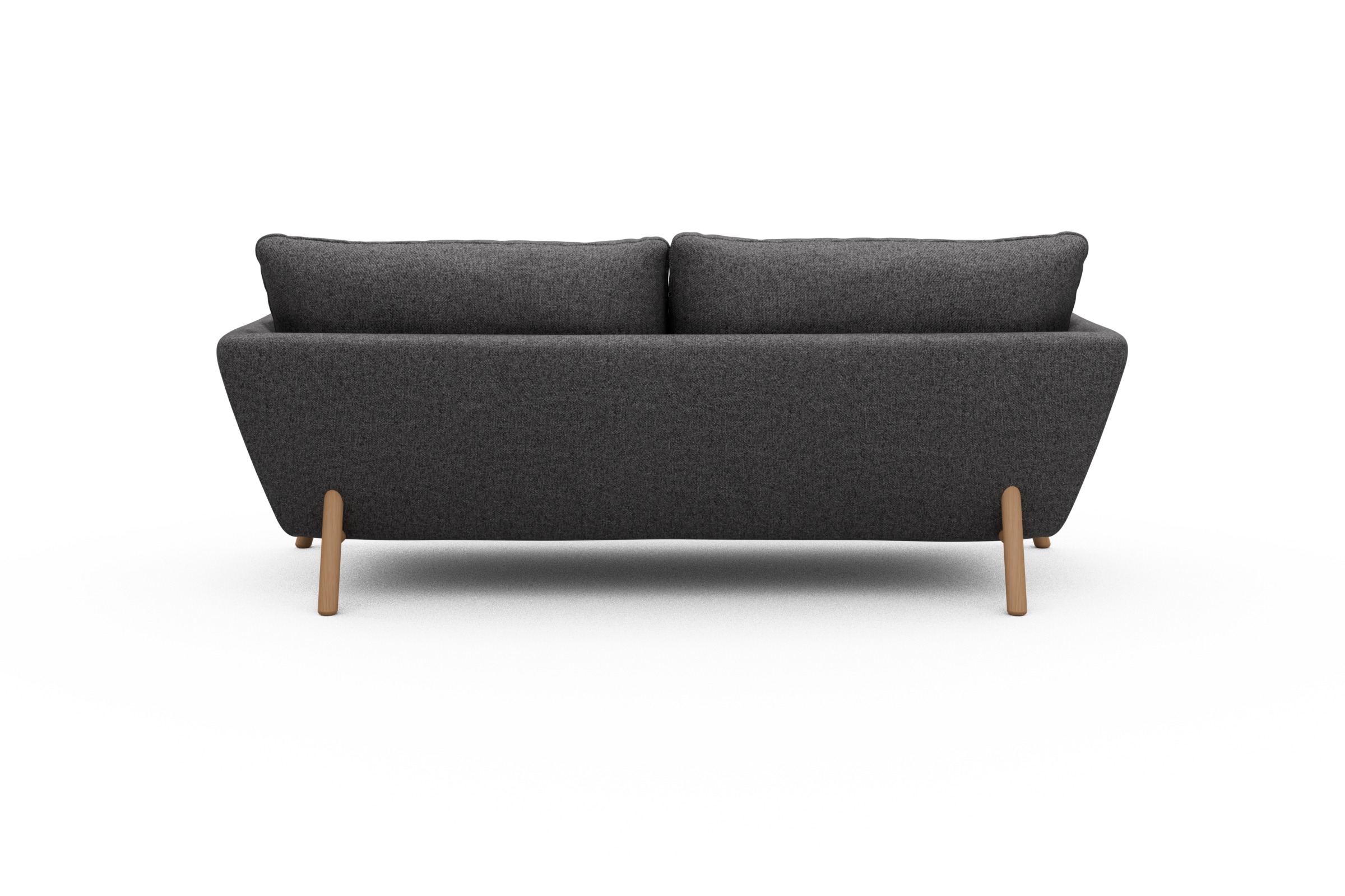 Sofa Emil 3-Sitzer Beinfarbe Eiche Natur Sama-Antracite