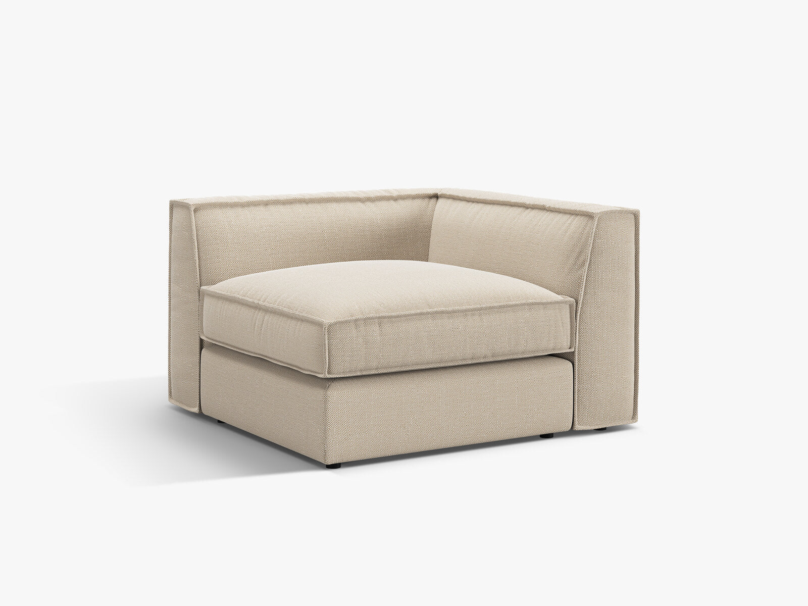 Micadoni Eckmodul Pola Strukturierter Stoff Babel Beige