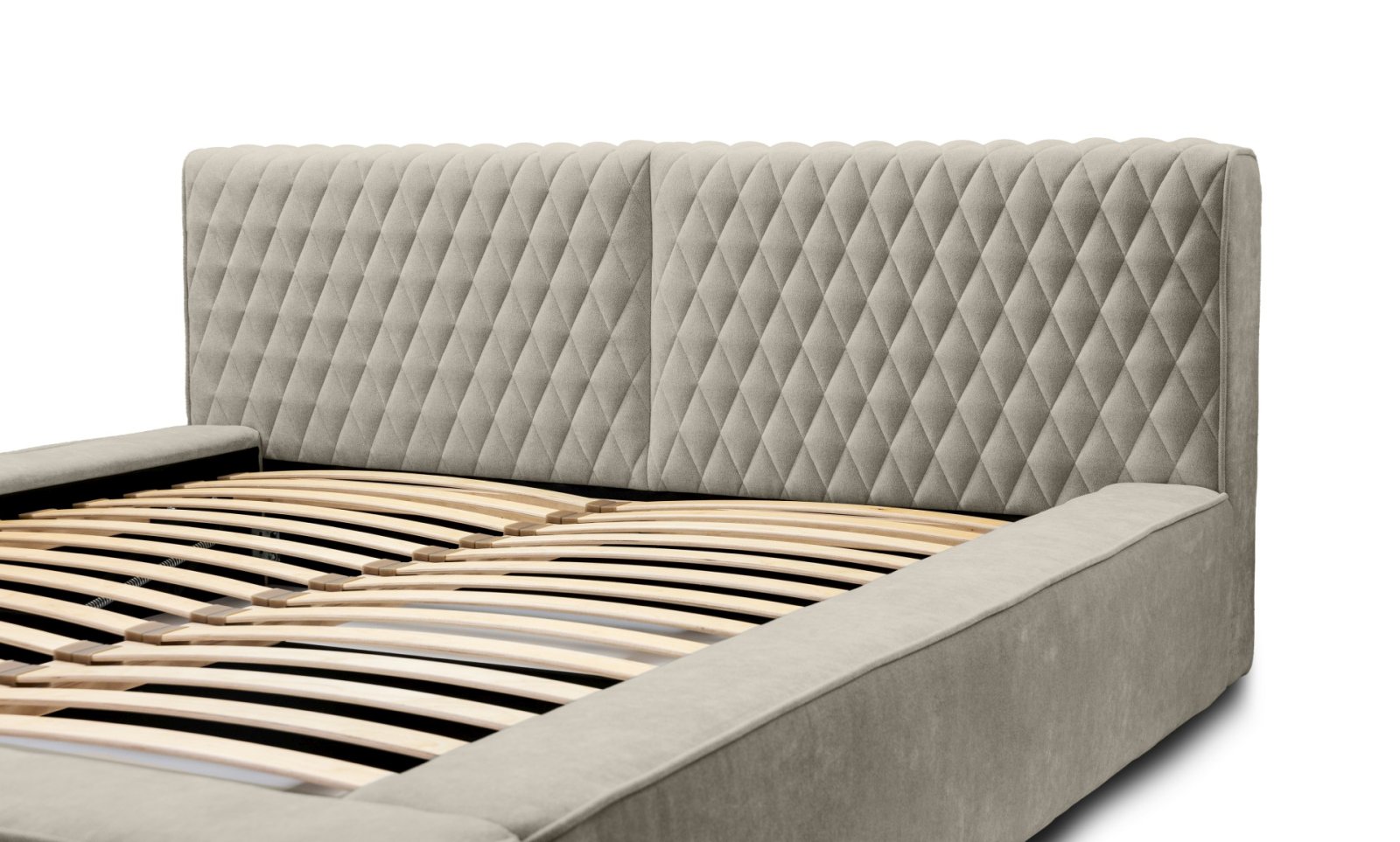 Polsterbett Mento Chenille 160x200 mit Holzrahmen Ditra-New 03