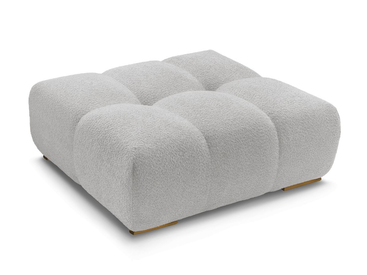 Bobochic Anakin Pouf Bouclé-Stoff Hellgrau