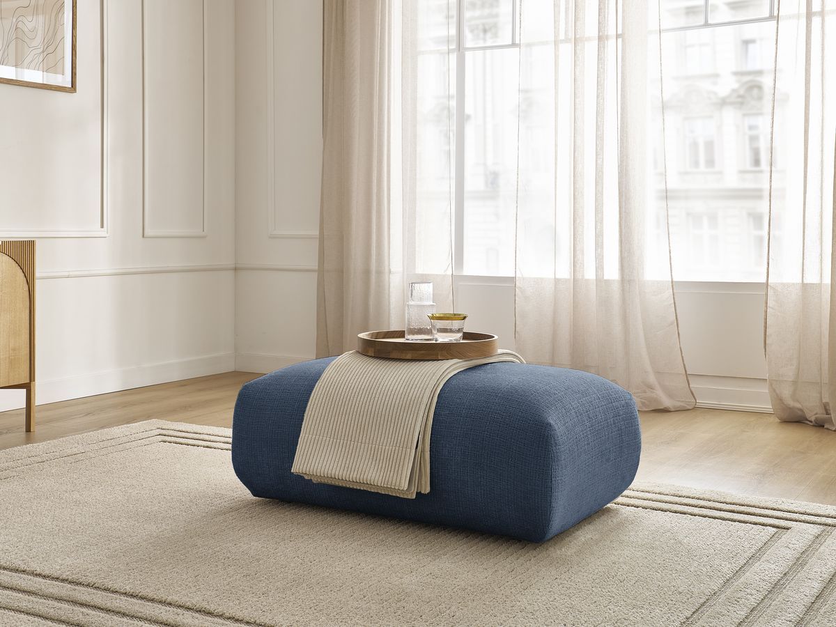 Bobochic Sirius Sofa 1-Sitzer Strukturstoff Dunkelblau