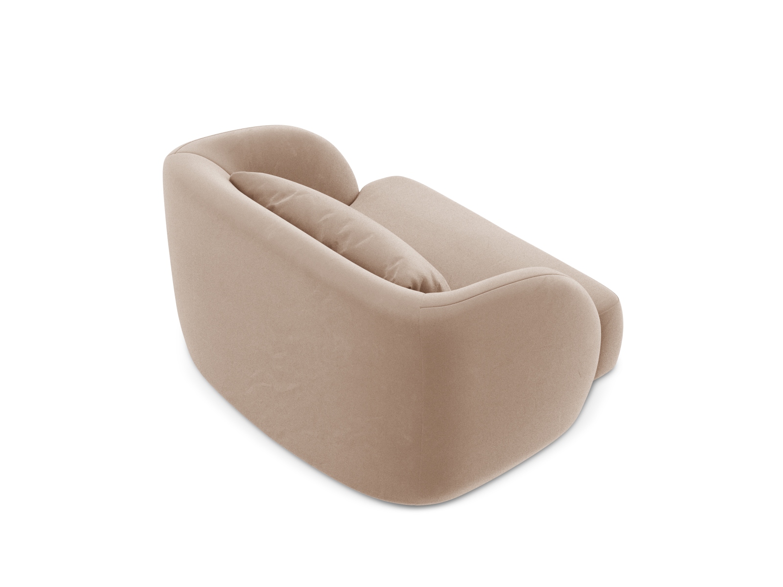 Cosmopolitan Design Sessel Tulum Samt Bluvel Beige