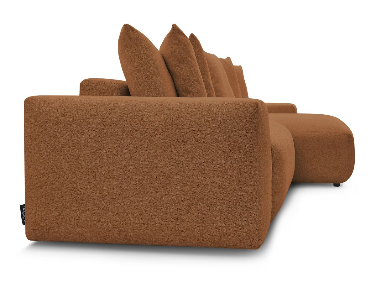 Bobochic Voltaire Ecksofa 310 × 174 cm Melange-Stoff Orange