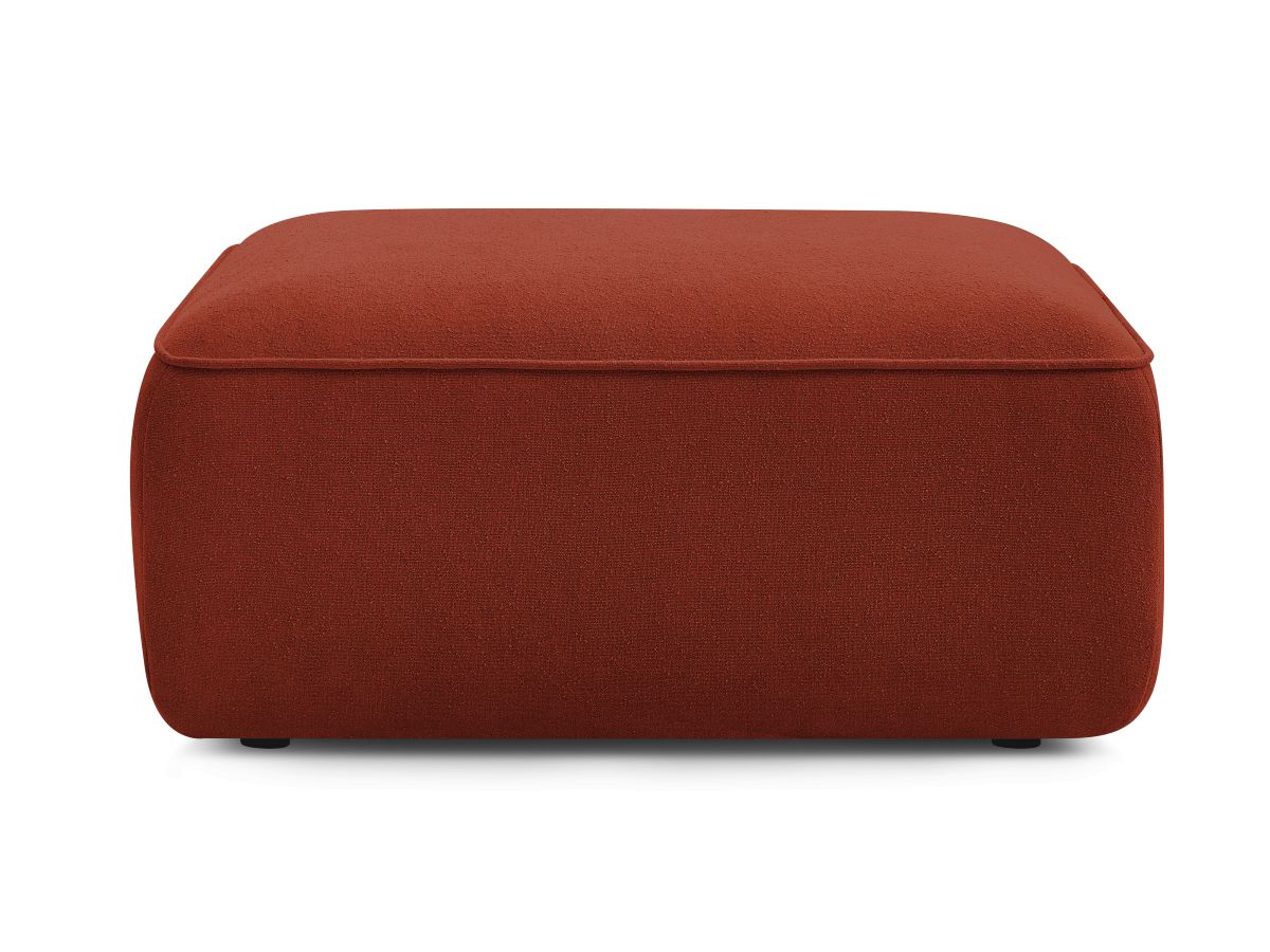 Bobochic Zephyr Pouf Strukturstoff Orange