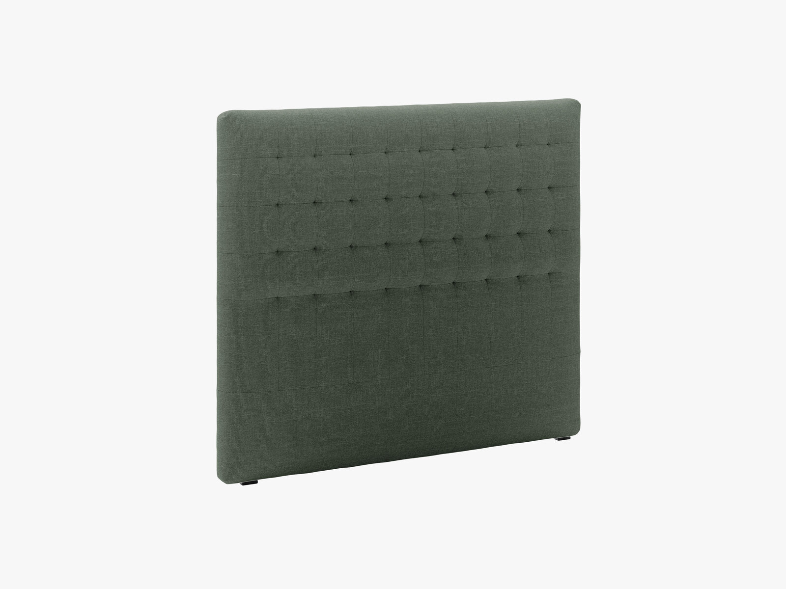 Micadoni Nova Samtiger Kopfteil 120 cm (H 120 cm) Strukturierter Stoff Liberty Moosgrün 140x120