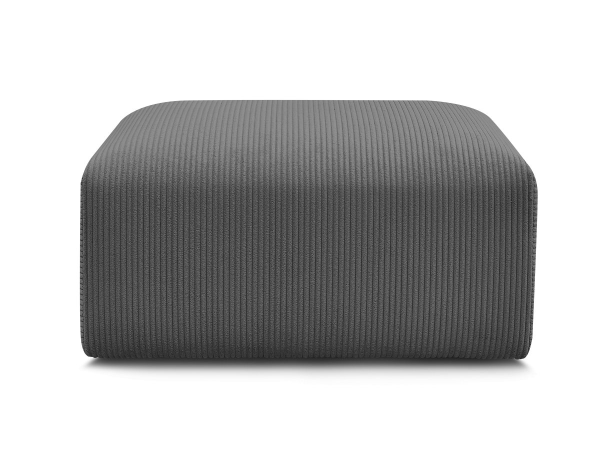 Bobochic Tina Pouf Cordsamt Dunkelgrau