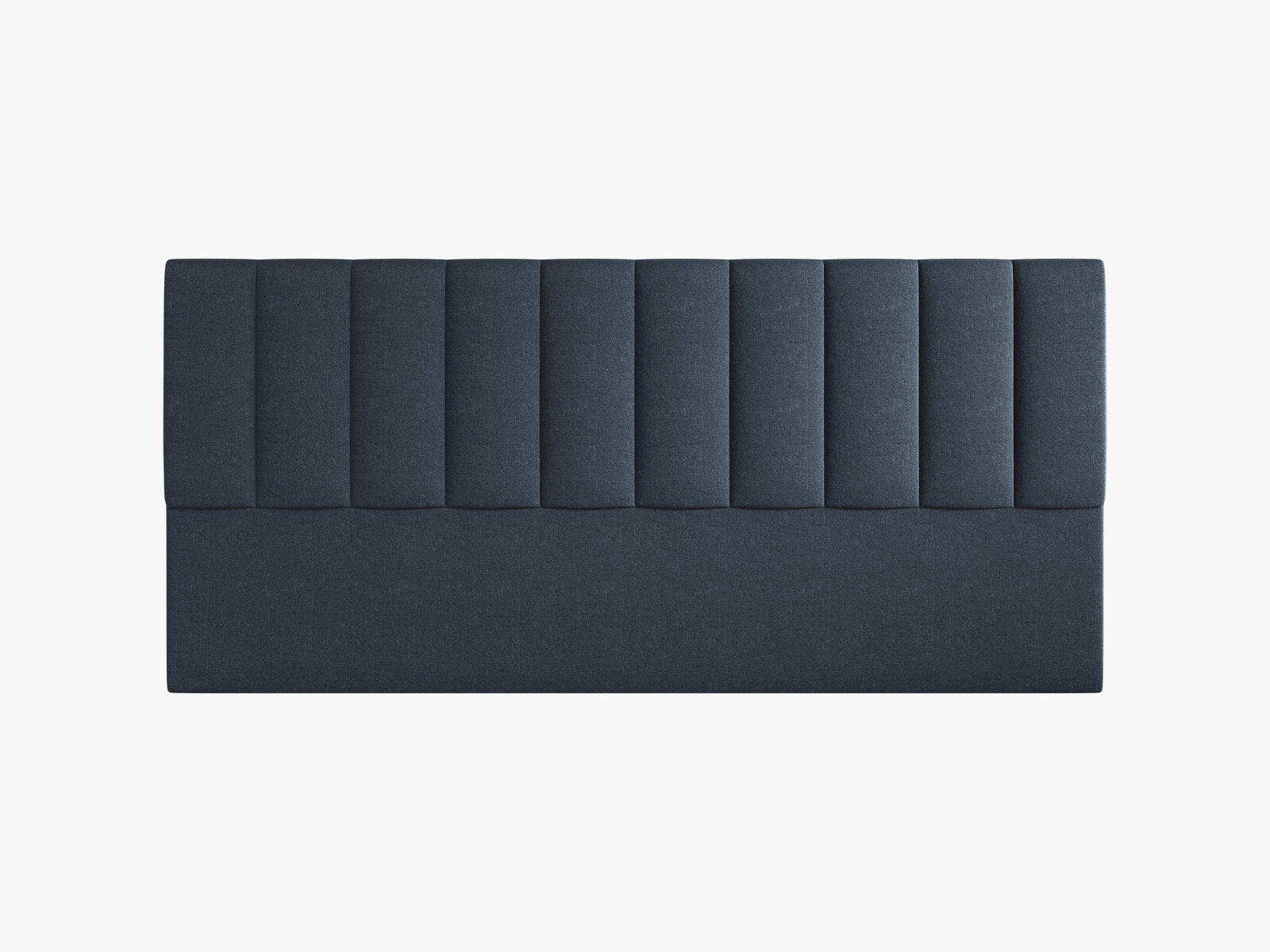 Micadoni Marl Samtiger Kopfteil 140 cm (H 95 cm) Chenille Eden Marineblau 200x95