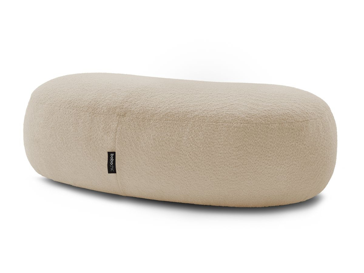 Bobochic Saint-germain Pouf Bouclé-Stoff Beige