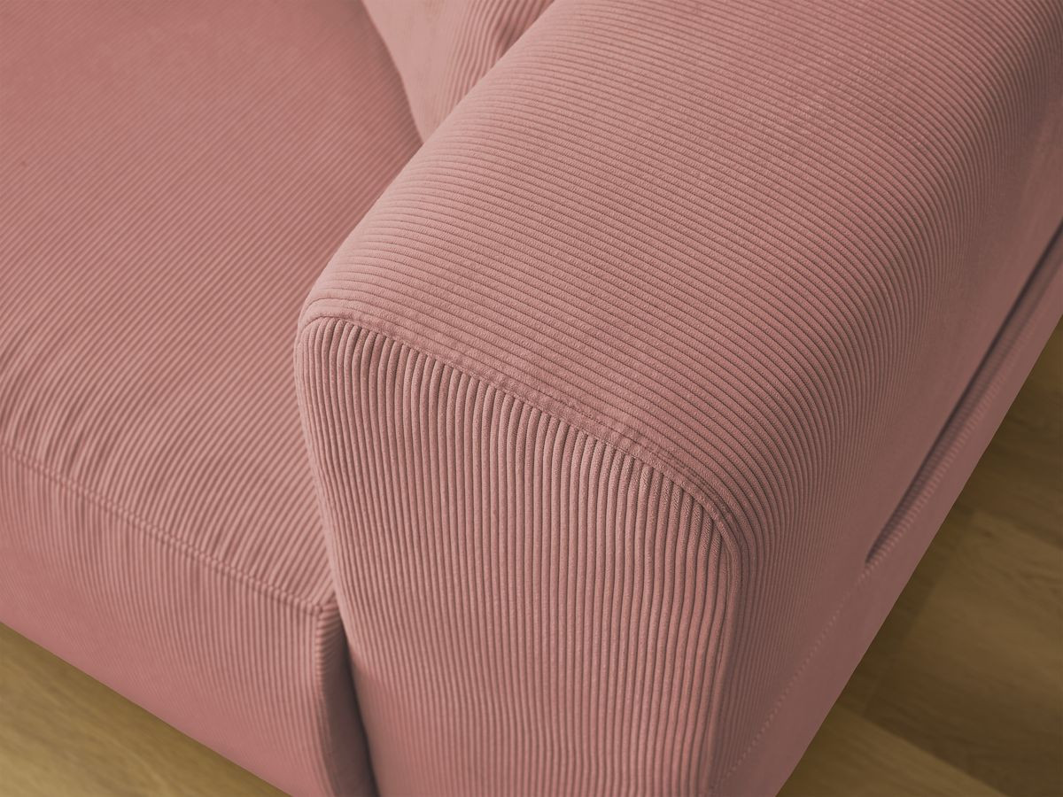 Bobochic Sidonie Sofa 3-Sitzer Cordsamt Rosa
