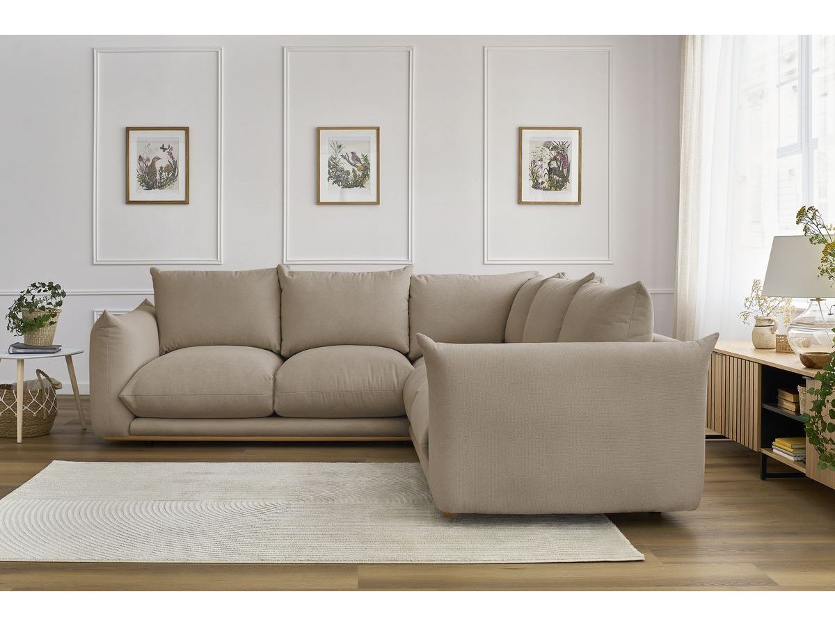 Bobochic Ernest Ecksofa Stoff Taupe